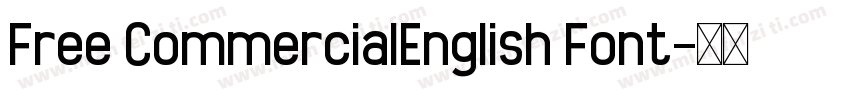Free CommercialEnglish Font字体转换
